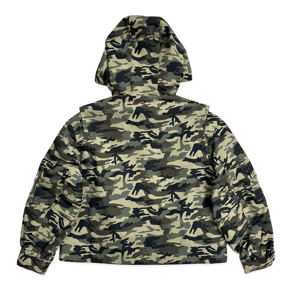 Saint Vanity Green Camo Nylon Hooded Jacket by Saint Vanity - NWAHype 1 for streetwear Hoodies in USA