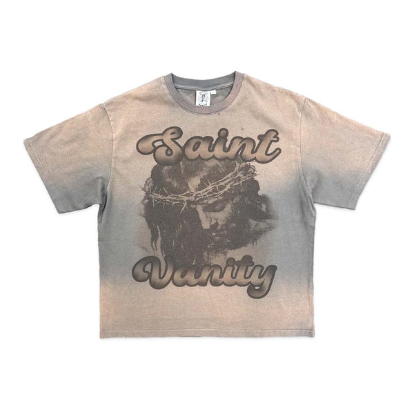 Saint Vanity Grey Jesus Tee by Saint Vanity - NWAHYPE No.1 for streetwear T-Shirts in USA