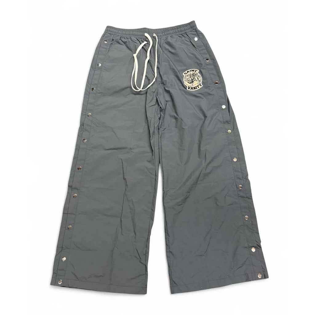 Saint Vanity Grey Nylon Bottom Pants by Saint Vanity - NWAHYPE No.1 for streetwear Pants in USA
