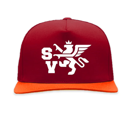 Saint Vanity Griffin Snapback Hat Red Orange by Saint Vanity - NWAHYPE No.1 for streetwear Hats in USA