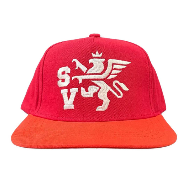 Saint Vanity Griffin Snapback Hat Red Orange by Saint Vanity - NWAHYPE No.1 for streetwear Hats in USA