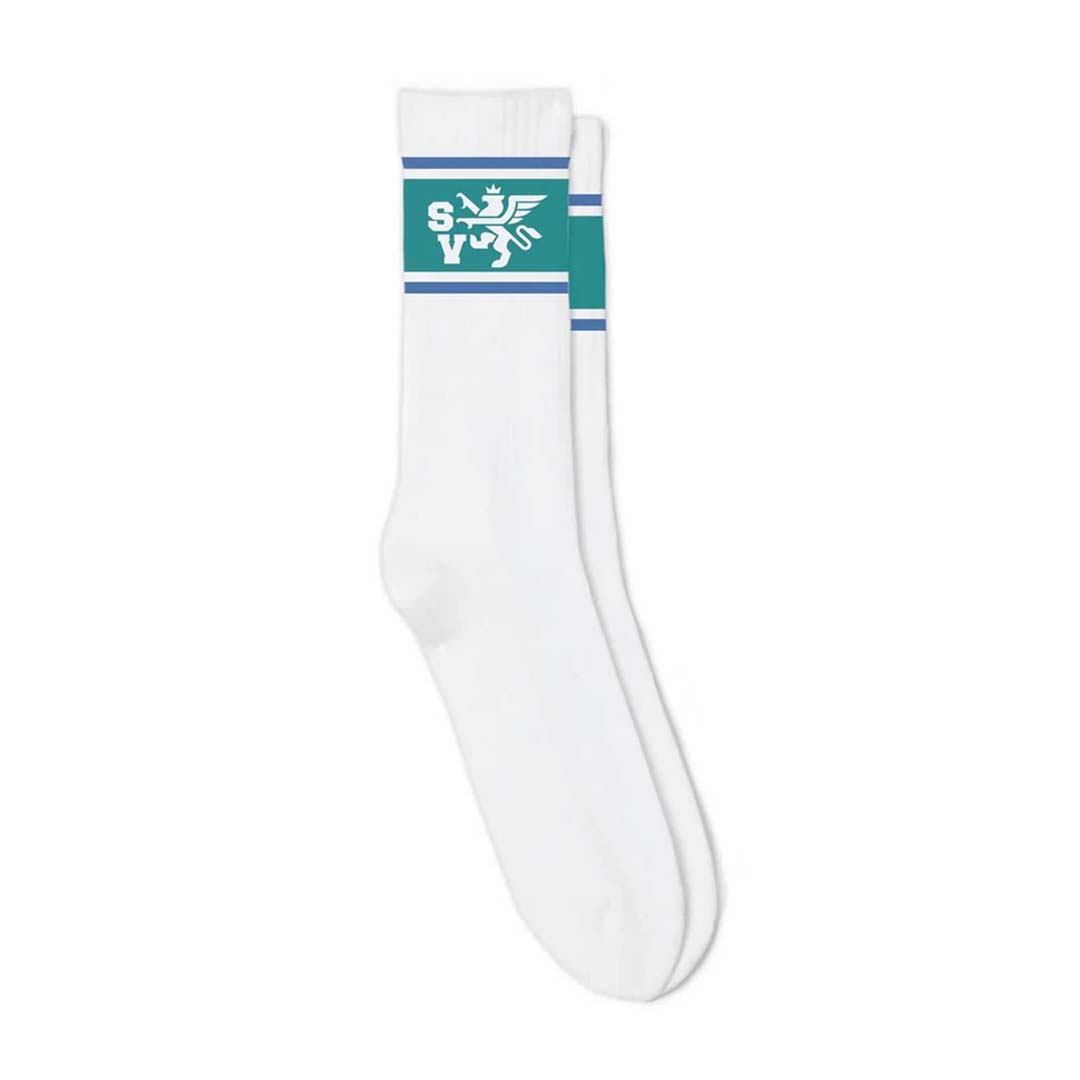 Saint Vanity Griffin Socks White Green Blue by Saint Vanity - NWAHYPE No.1 for streetwear Accessories in USA