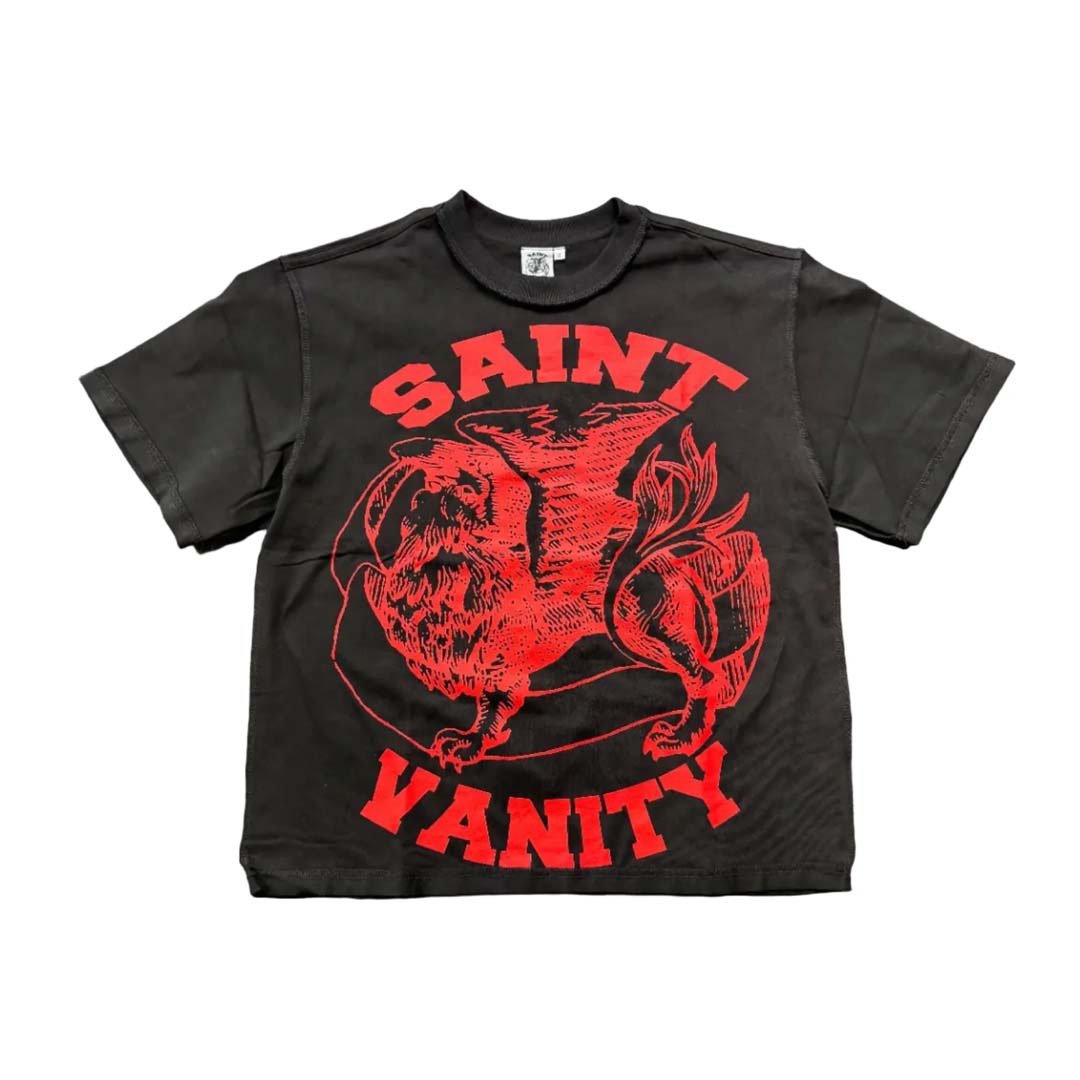 Saint Vanity Griffin Tee Black Red by Saint Vanity - NWAHYPE No.1 for streetwear T-Shirts in USA