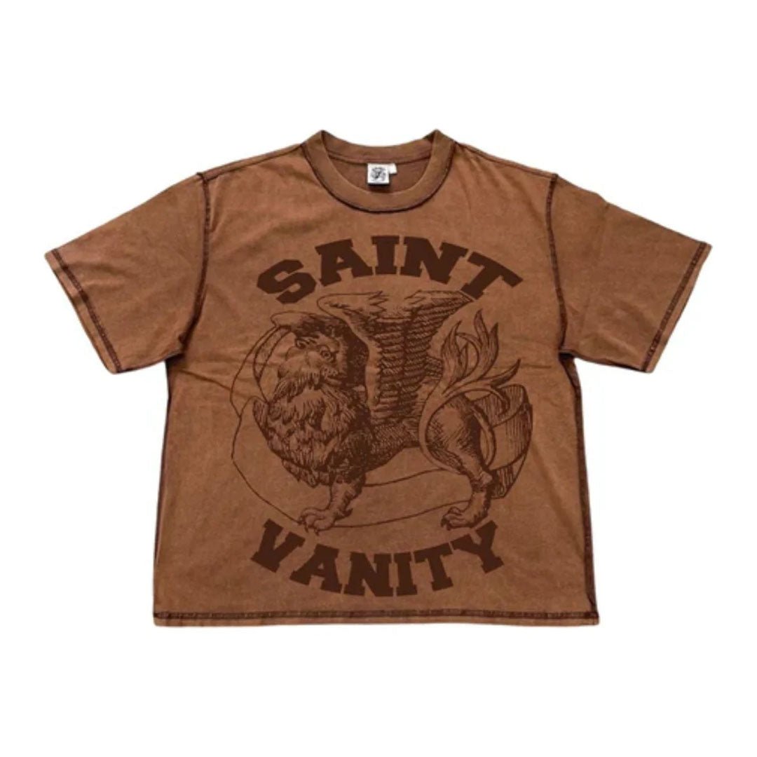 Saint Vanity Griffin Tee Brown by Saint Vanity - NWAHYPE No.1 for streetwear T-Shirts in USA
