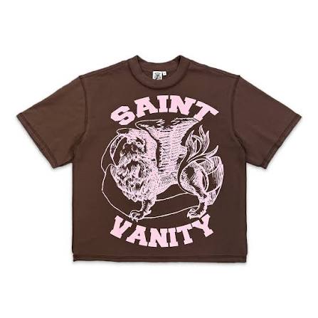 Saint Vanity Griffin Tee Brown Pink by Saint Vanity - NWAHYPE No.1 for streetwear T-Shirts in USA