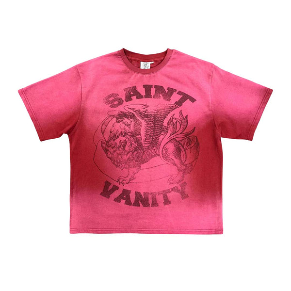 Saint Vanity Griffin Tee Red Faded Dissolve by Saint Vanity - NWAHype 1 for streetwear T-Shirts in USA