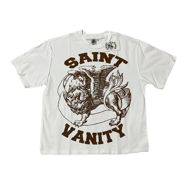 Saint Vanity Griffin Tee White Brown by Saint Vanity - NWAHype 1 for streetwear T-Shirts in USA