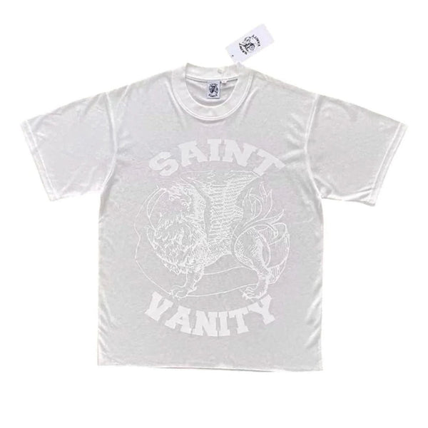 Saint Vanity Griffin Tee White Out Monochrome by Saint Vanity - NWAHype 1 for streetwear T-Shirts in USA
