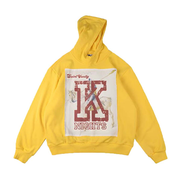 Saint Vanity Knights Yellow Hoodie by Saint Vanity - NWAHype No.1 for streetwear Hoodies in USA