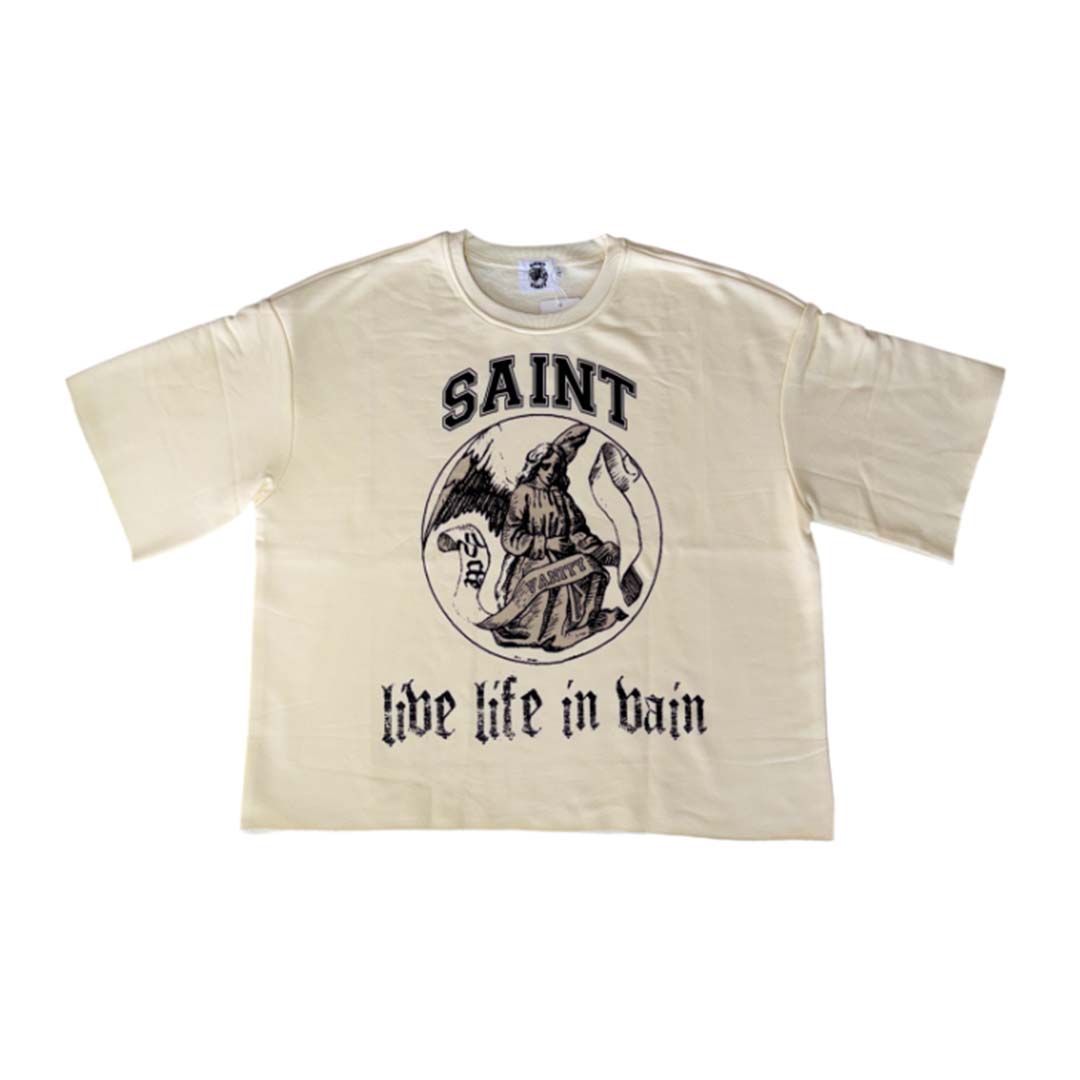 Saint Vanity LLIV Short Sleeve Crewneck Cream by Saint Vanity - NWAHYPE No.1 for streetwear T-Shirts in USA