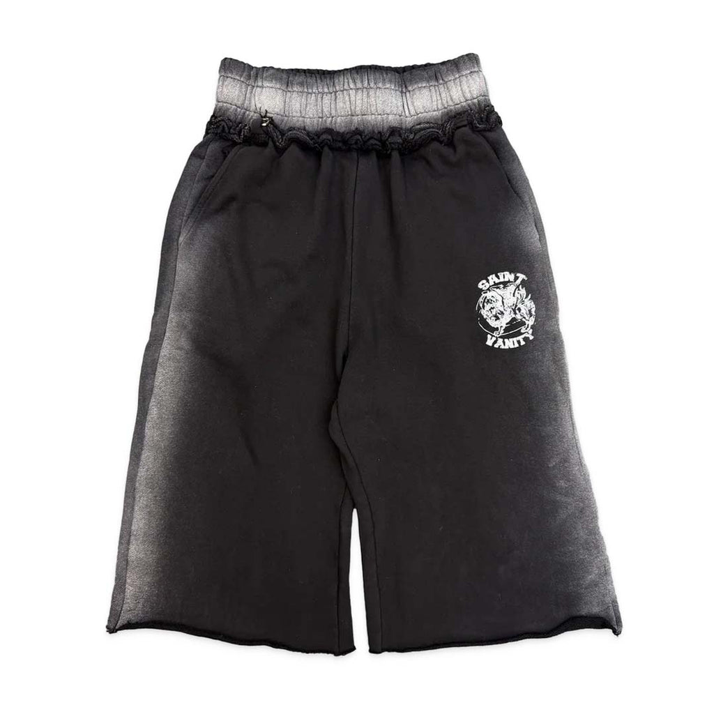 Saint Vanity Long Shorts Faded Ash Black by Saint Vanity - NWAHYPE No.1 for streetwear Shorts in USA