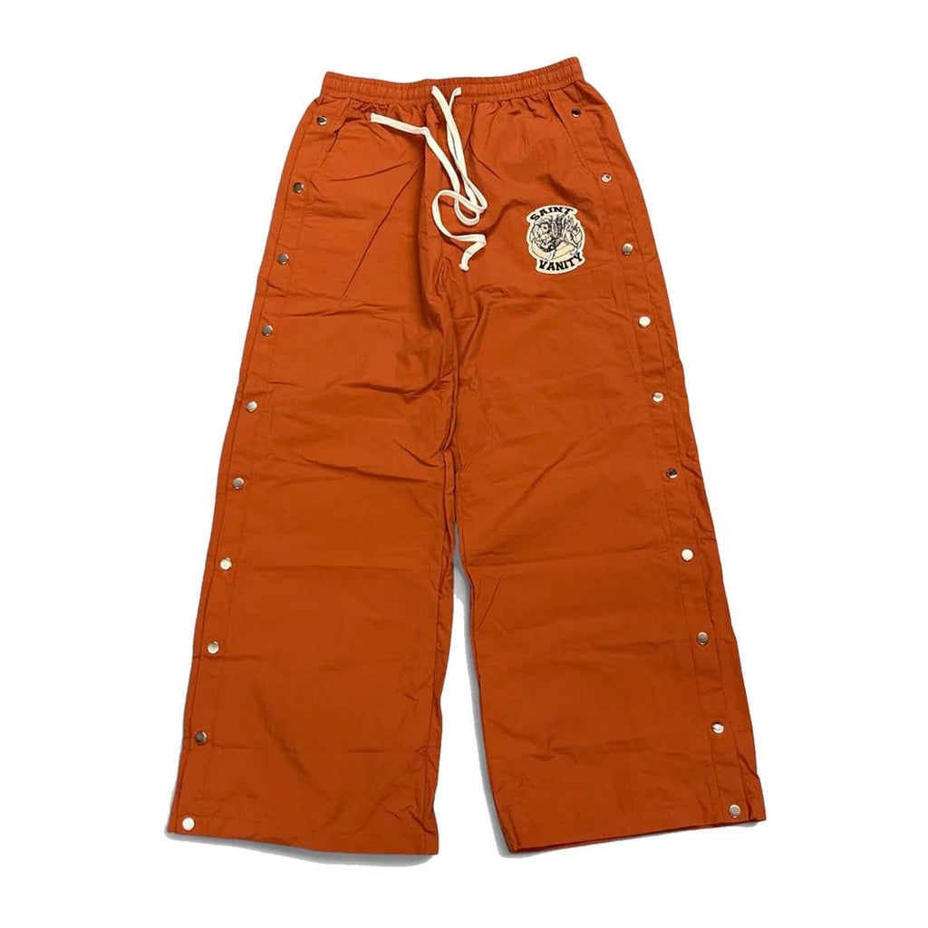 Saint Vanity Orange Nylon Bottom Pants by Saint Vanity - NWAHYPE No.1 for streetwear Pants in USA