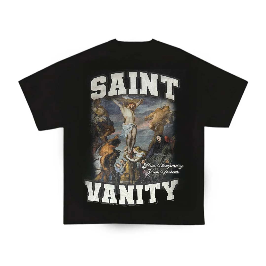 Saint Vanity Pain Is Temporary Tee Black by Saint Vanity - NWAHYPE No.1 for streetwear T-Shirts in USA