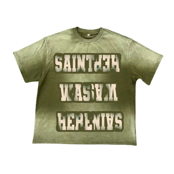 Saint Vanity Saint Was Here Tee "Green" by Saint Vanity - NWAHYPE No.1 for streetwear T-Shirts in USA