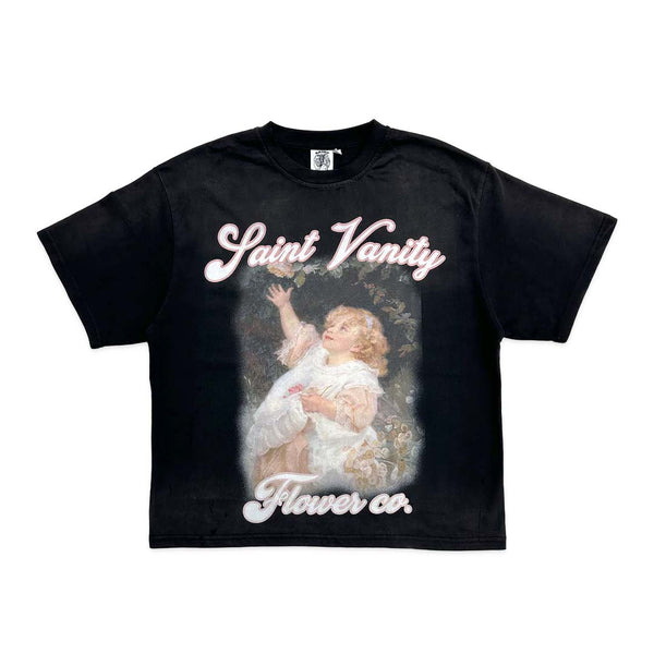 Saint Vanity SV Flower Girl Tee Black by Saint Vanity - NWAHYPE No.1 for streetwear T-Shirts in USA