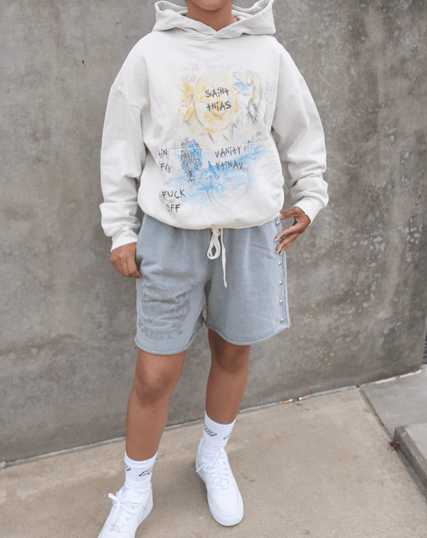 Saint Vanity Terry Shorts Grey by Saint Vanity - NWAHYPE No.1 for streetwear Shorts in USA