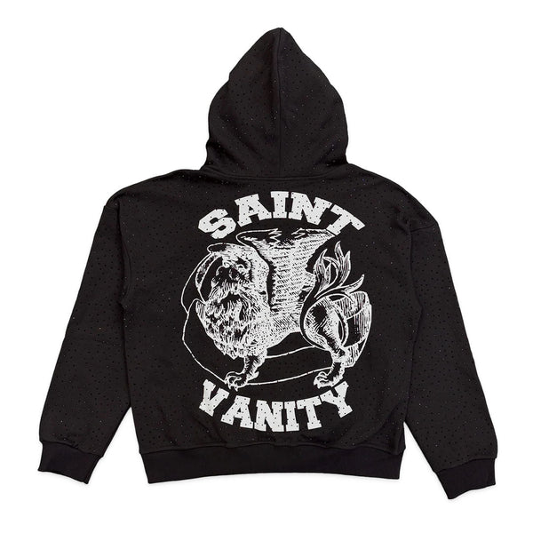Saint Vanity VVS Rhinestone Oreo Zip Up Hoodie by Saint Vanity - NWAHype 1 for streetwear Hoodies in USA
