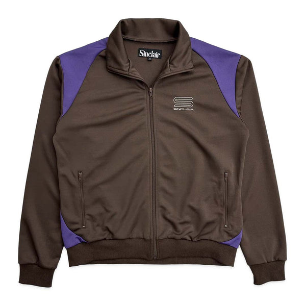 Sinclair Brown Purple Zip Up Track Jacket by Sinclair - NWAHYPE No.1 for streetwear Hoodies in USA
