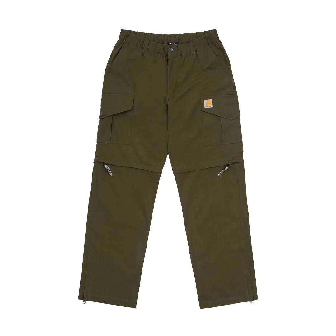 Sinclair Convertible Cargo Pants Olive Green by Sinclair - NWAHYPE No.1 for streetwear Pants in USA