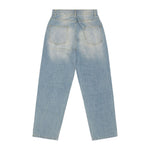 Sinclair Country Patched Denim Washed Blue Jeans by Sinclair - NWAHype 1 for streetwear Pants in USA