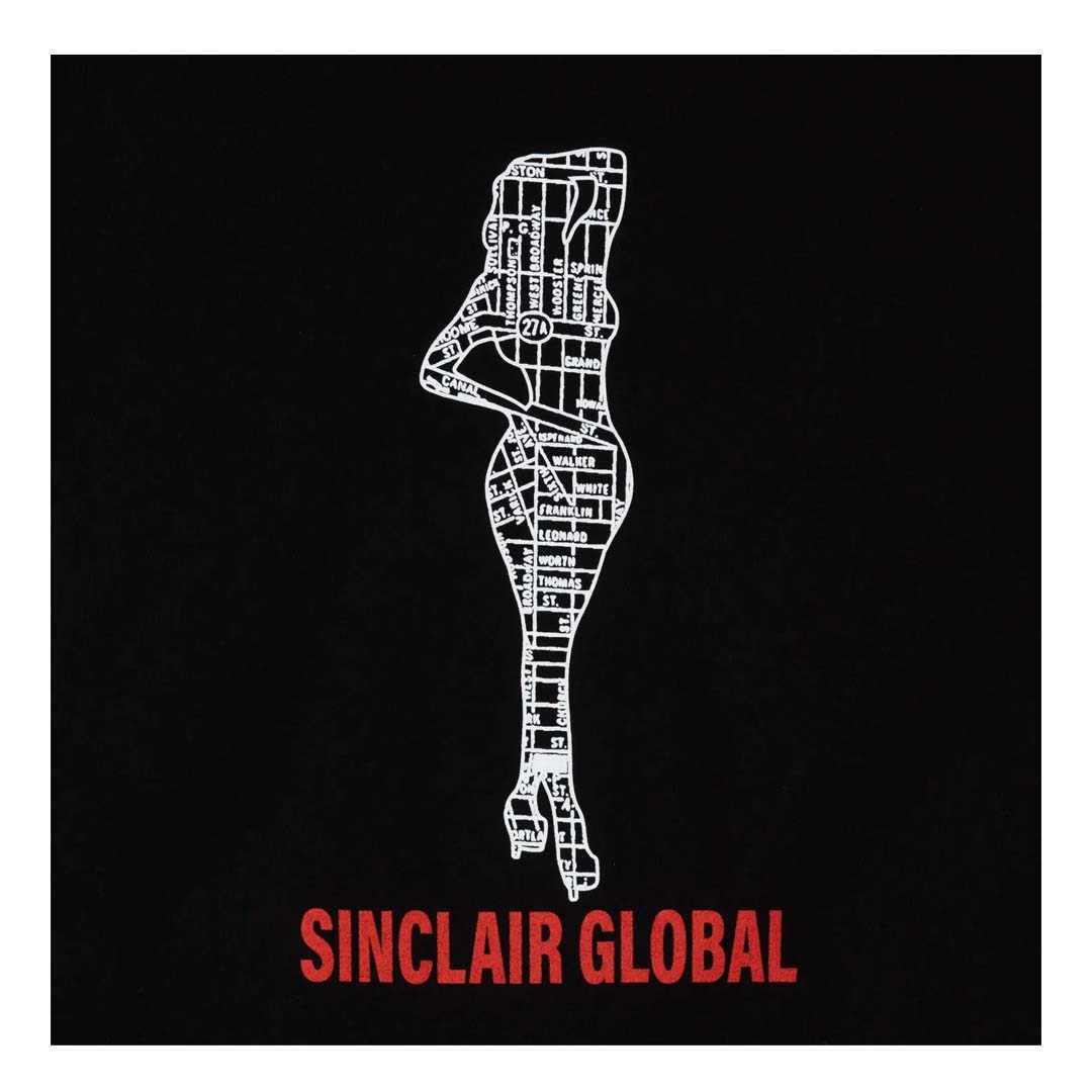 Sinclair Global Map Tee Black by Sinclair - NWAHYPE No.1 for streetwear T-Shirts in USA
