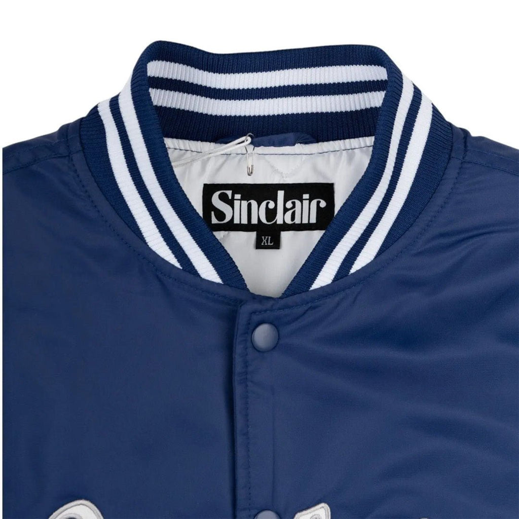 Sinclair Script Satin Bomber Jacket Blue by Sinclair - NWAHype 1 for streetwear Hoodies in USA