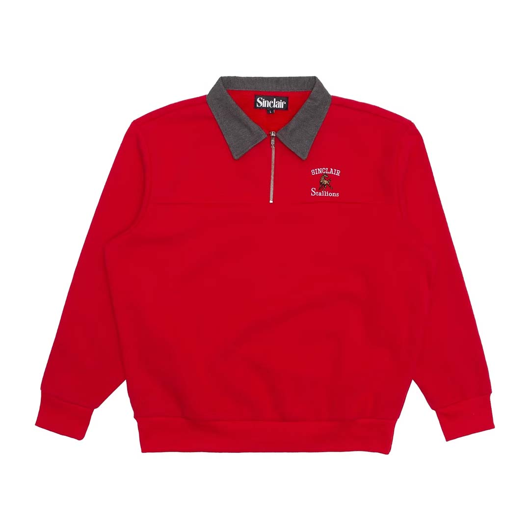 Sinclair Stallions Quarter Zip Red by Sinclair - NWAHype 1 for streetwear Hoodies in USA
