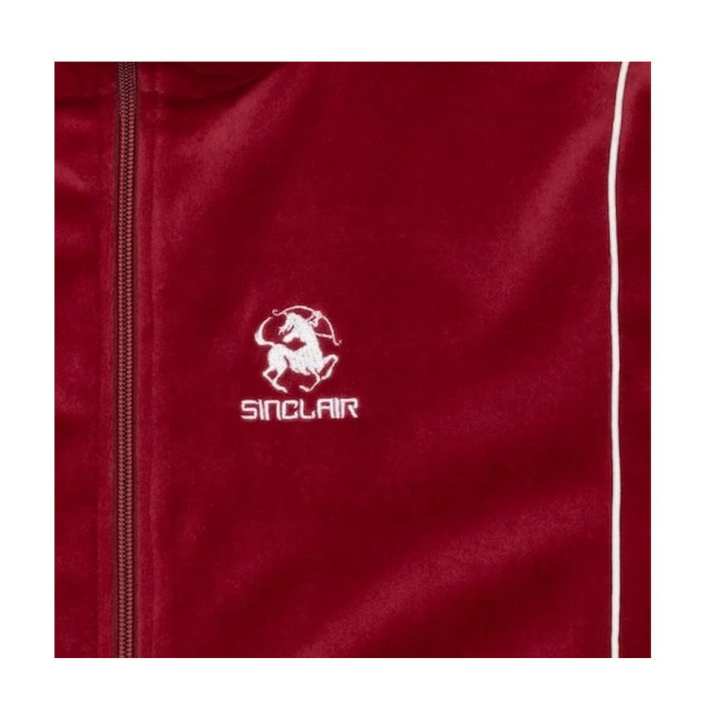 Sinclair Velour Piping Jacket Burgundy by Sinclair - NWAHype 1 for streetwear Hoodies in USA
