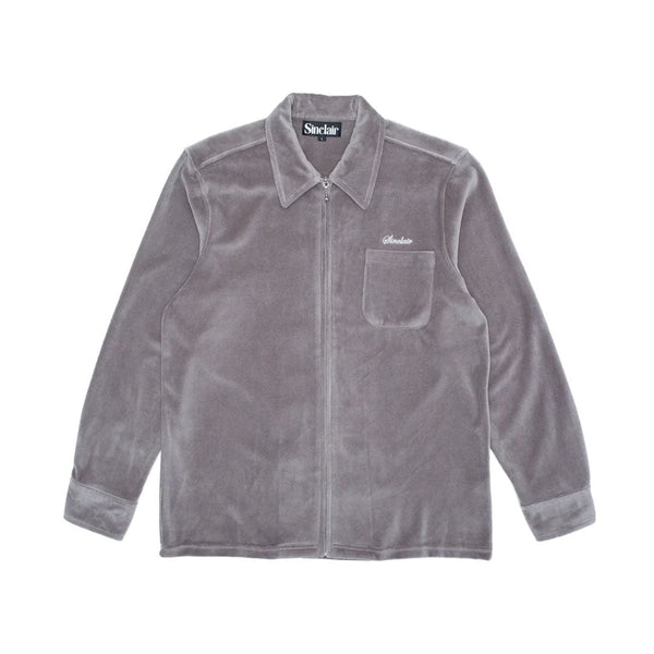 Sinclair Velour Zip Shirt Slate Grey by Sinclair - NWAHype 1 for streetwear T-Shirts in USA