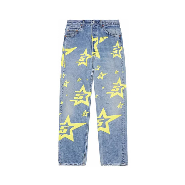 Sp5der 5Star Vintage 501 Denim Indigo by Sp5der - NWAHype 1 for streetwear Pants in USA