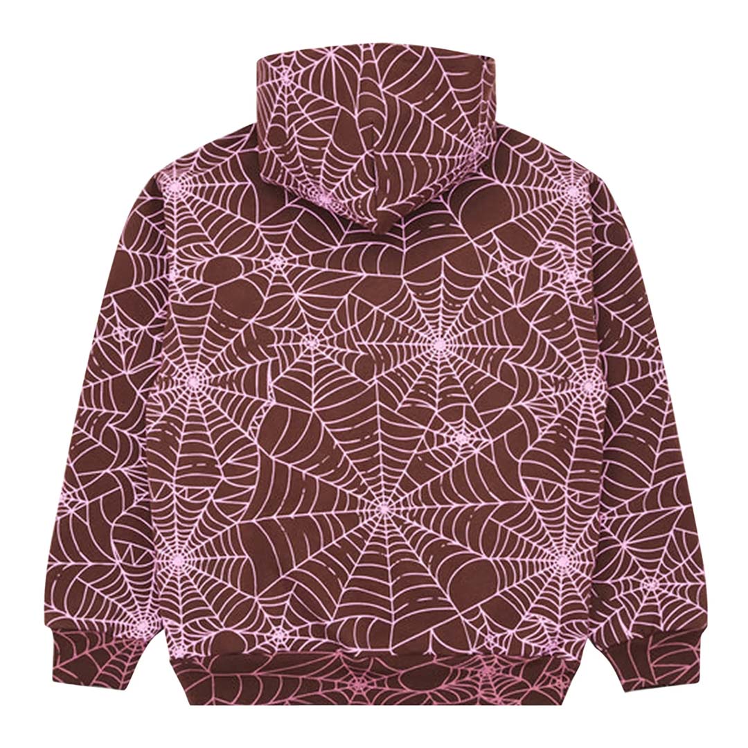 Sp5der All Over Print Hoodie 'Brown' by Sp5der - NWAHype No.1 for streetwear Hoodies in USA