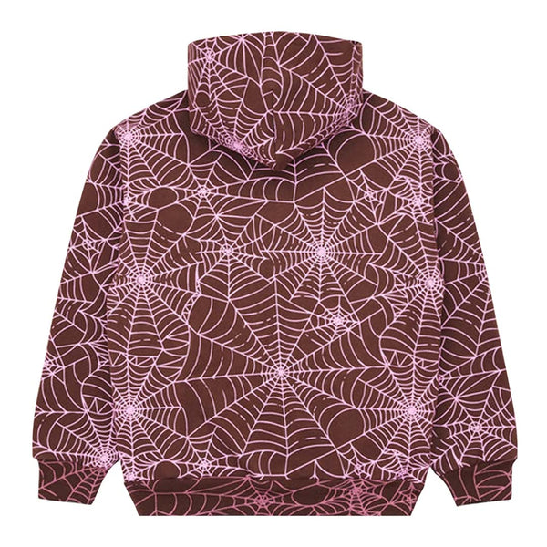Sp5der All Over Print Hoodie 'Brown' by Sp5der - NWAHype No.1 for streetwear Hoodies in USA