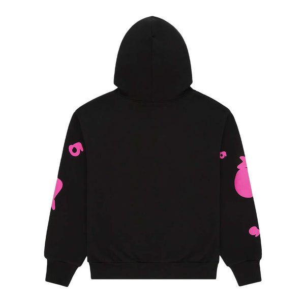 Sp5der Angel Number Beluga Hoodie Black Pink by Sp5der - NWAHype No.1 for streetwear Hoodies in USA