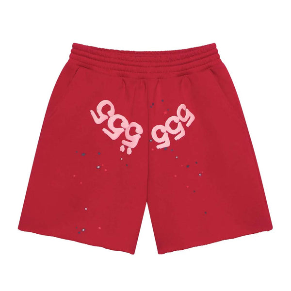 Sp5der Angel Number Shorts Merlot by Sp5der - NWAHYPE No.1 for streetwear Shorts in USA