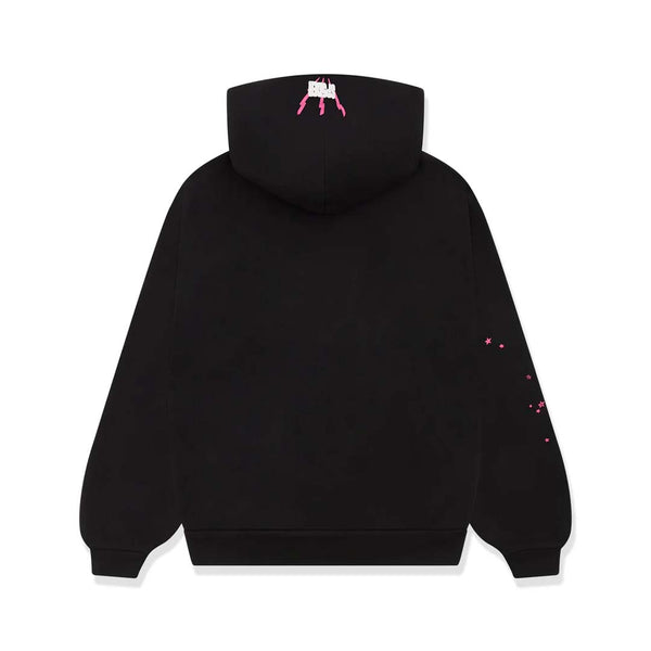 Sp5der Angel Number Web Hoodie Black Pink by Sp5der - NWAHype No.1 for streetwear Hoodies in USA