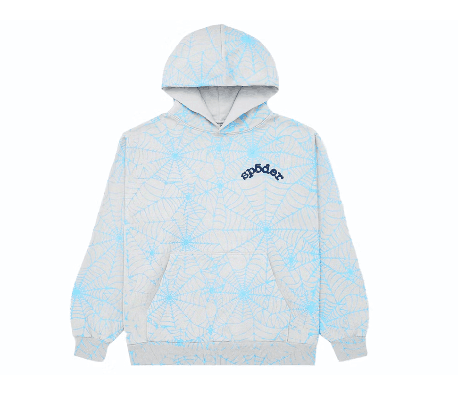 Sp5der AOP Web Hoodie Heather Grey by Sp5der - NWAHype 1 for streetwear Hoodies in USA