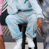 Sp5der AOP Web Sweatpants Heather Grey by Sp5der - NWAHype 1 for streetwear Pants in USA