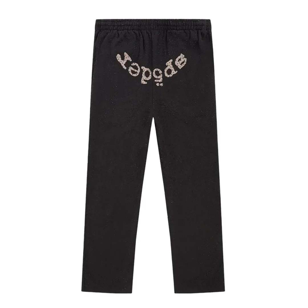 Sp5der AOP Webstone Sweatpants Black by Sp5der - NWAHype No.1 for streetwear Pants in USA