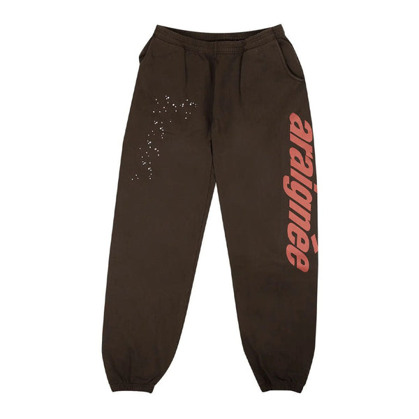 Sp5der Araignee Sweatpants 'Brown' by Sp5der - NWAHype 1 for streetwear Pants in USA