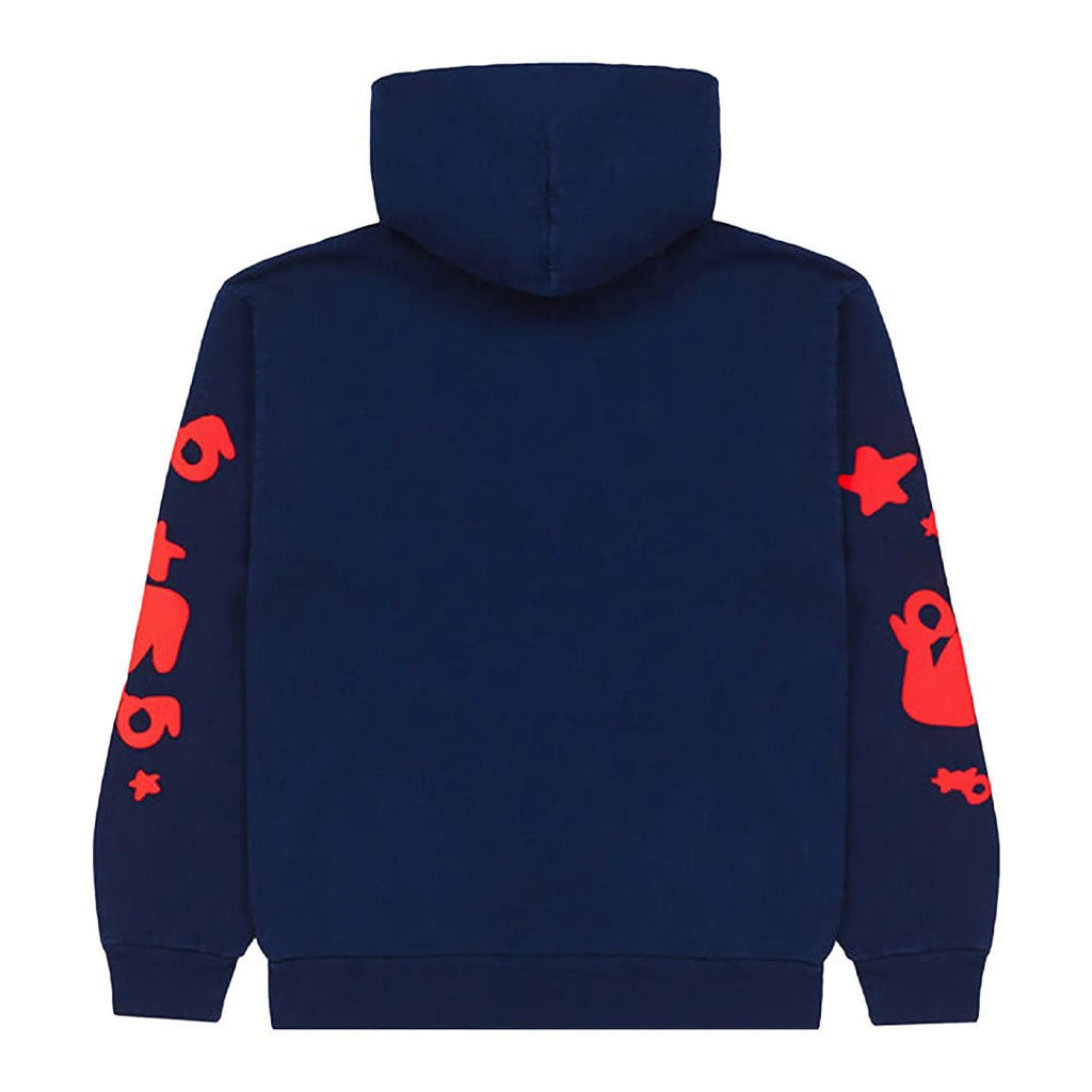 Sp5der Beluga Hoodie Navy Red by Sp5der - NWAHype 1 for streetwear Hoodies in USA