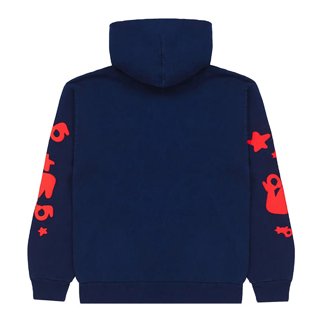 Sp5der Beluga Hoodie Navy Red by Sp5der - NWAHype 1 for streetwear Hoodies in USA