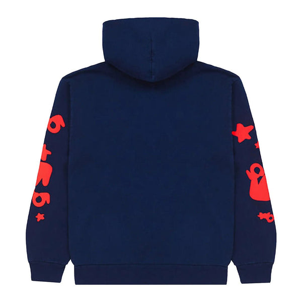 Sp5der Beluga Hoodie Navy Red by Sp5der - NWAHype 1 for streetwear Hoodies in USA