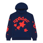 Sp5der Beluga Hoodie Navy Red by Sp5der - NWAHype 1 for streetwear Hoodies in USA