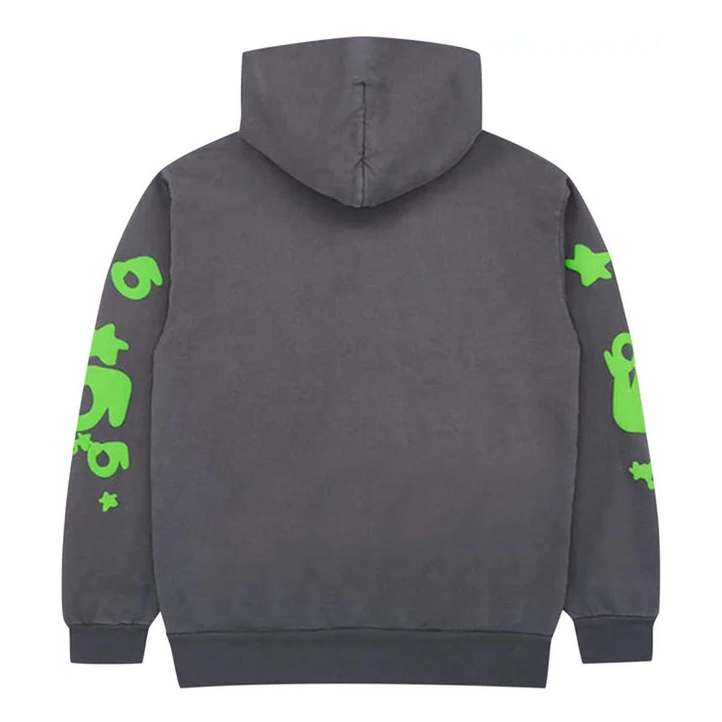 Sp5der Beluga Hoodie 'Slate Grey/Green' by Sp5der - NWAHype 1 for streetwear Hoodies in USA