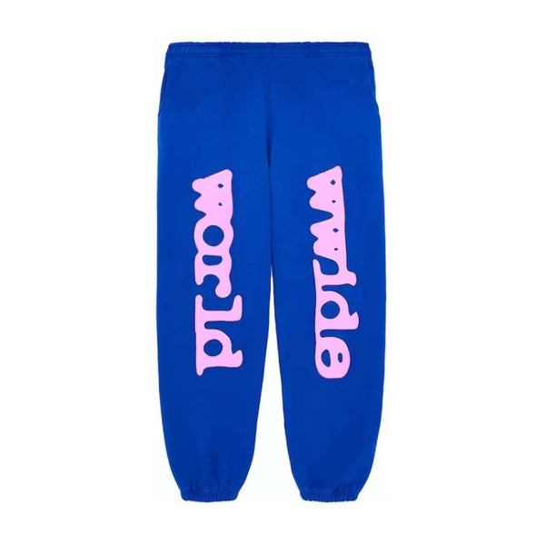 Sp5der Beluga Sweatpants Blue Pink by Sp5der - NWAHype 1 for streetwear Pants in USA
