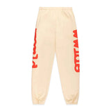Sp5der Beluga Sweatpants Cream Red by Sp5der - NWAHype 1 for streetwear Pants in USA