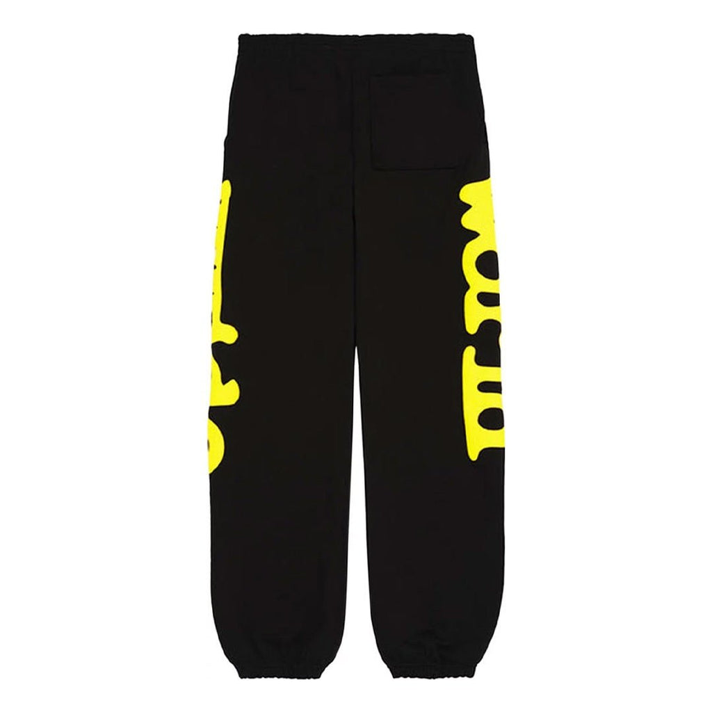 Sp5der Beluga Sweatpants 'Onyx/Yellow' by Sp5der - NWAHype 1 for streetwear Pants in USA