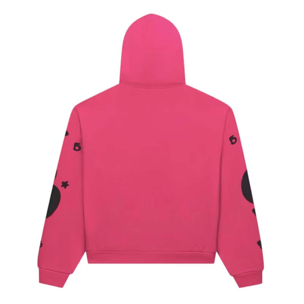 Sp5der Beluga Zip Up Hoodie Pink Black by Sp5der - NWAHYPE No.1 for streetwear Hoodies in USA