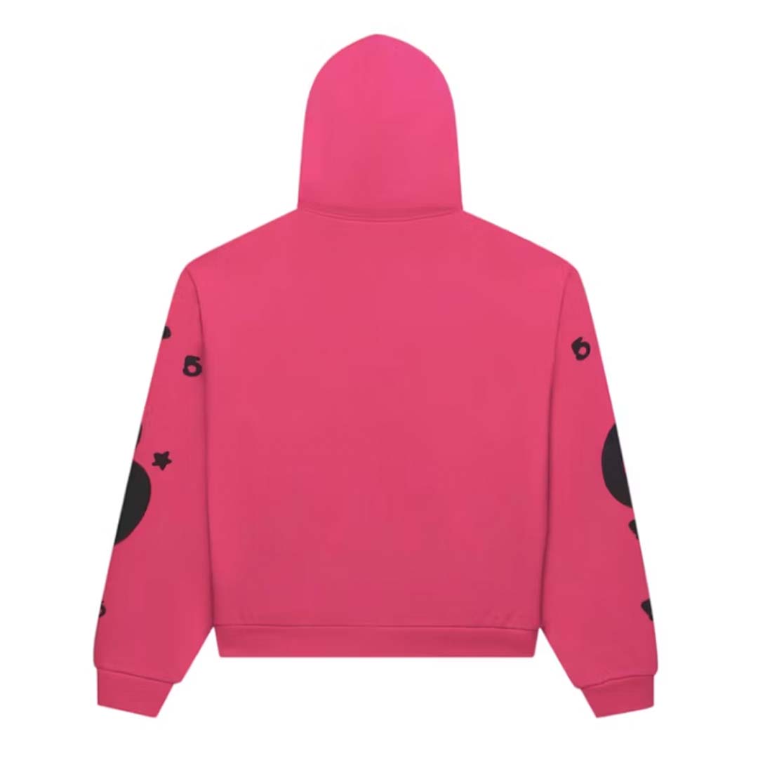Sp5der Beluga Zip Up Hoodie Pink Black by Sp5der - NWAHYPE No.1 for streetwear Hoodies in USA