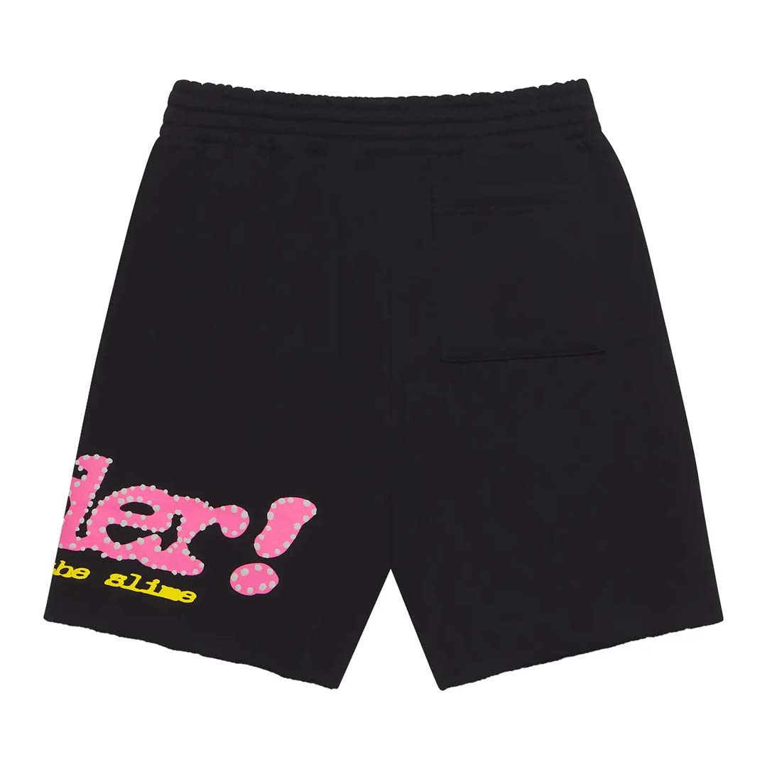 Sp5der Black P*nk V2 Sweat Shorts by Sp5der - NWAHYPE No.1 for streetwear Shorts in USA